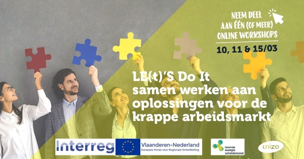 online workshop - LE(t)’S Do It: samen werken aan oplossingen voor de krappe arbeidsmarkt