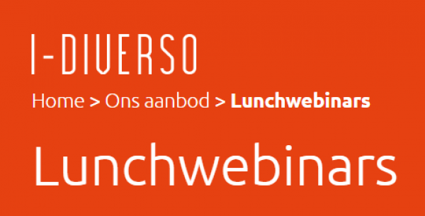 Lunchwebinar I-Diverso - Mentorschap als strategische groeiversneller voor talent