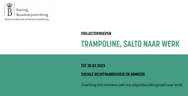 Projectoproep KBS: 'TRAMPOLINE, SALTO NAAR WERK'