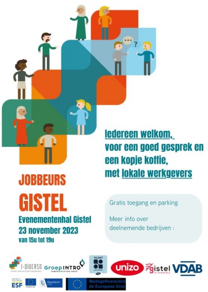 GEZOCHT: toeleiding naar Jobbeurs Gistel (23/11/23, 15:00 - 19:00)